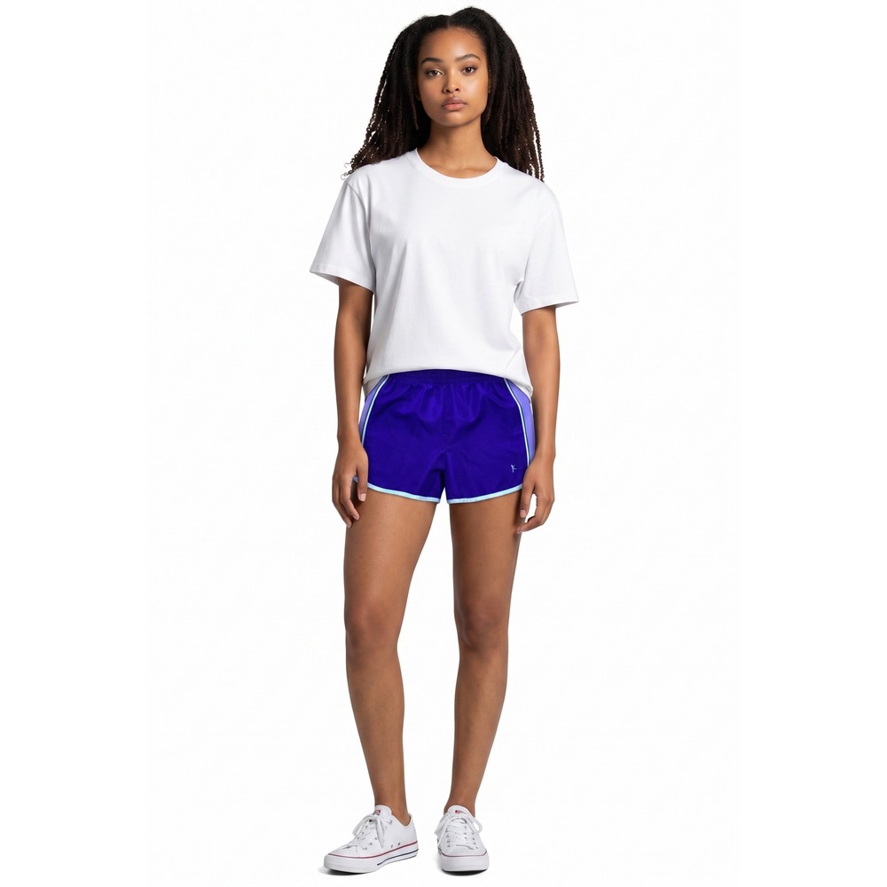 Danskin Now Women Purple Athletic Running Shorts Medium 8-10 Activewear Retro